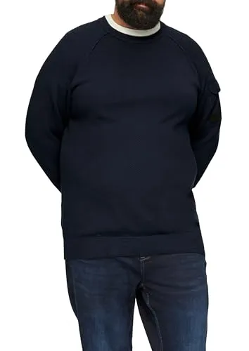 s.Oliver Strickpullover mit Raglanärmeln - Strickpullover aus 100% Baumwolle mit aufgesetzter Tasche, ideal für den Übergang zwischen den Jahreszeiten - vielseitig kombinierbar für lässige und smarte Looks.