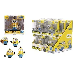 Jada Toys Minion Figur - Sammelfigur aus Metall, 1 von 4 Minions - Model Statuen - Entdecke die Überraschung mit einer von vier Minion-Figuren (Stuart, Kevin, Otto, Bob) aus Metall, ideal für Fans und Sammler ab 8 Jahren!