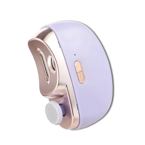 Elektrischer Nagelknipser, automatischer Nagelknipser 2 in 1, professioneller elektrischer Nagelknipser, ergonomischer elektrischer Nagelknipser, elektrischer Nagelknipser für (Violett)