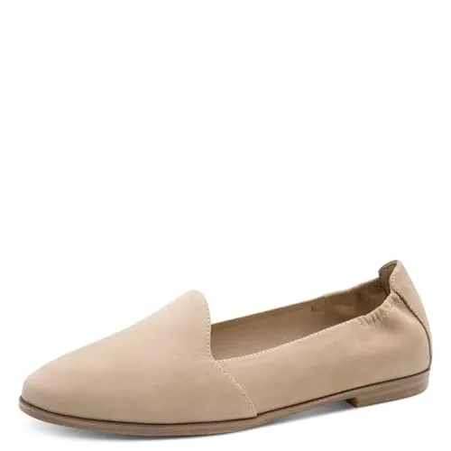 Tamaris 1-24212-42/341 Slipper beige 36 EU - Halbschuhe aus weichem Rauleder, ideal für den täglichen Komfort und lässigen Stil, ohne Verschluss für einfaches An- und Ausziehen.