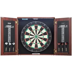 VEVOR Dartschrank Set mit LED - Offizielle Größe Dartscheibe - Dartboard-Schrank mit 18 Zoll Sisal-Dartscheibe, inklusive LED-Beleuchtung für aufregende Spielabende. Ideal für Hobby und Profis!