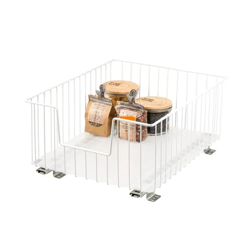 bremermann Schrank-Korbauszug 40 cm Breite - Küchenschubladeneinsätze, optimaler Teleskopschubladeneinsatz für maximale Raumausnutzung mit einer Traglast von bis zu 15 kg.