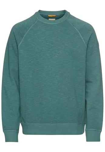 camel active Herren Sweatshirt aus reiner Baumwolle - Dunkelgrün, Größe XXL - Tops, T-Shirts & Hemden für Herren, aus 100% Baumwolle für hohen Tragekomfort und optimalen Sitz im Regular Fit.