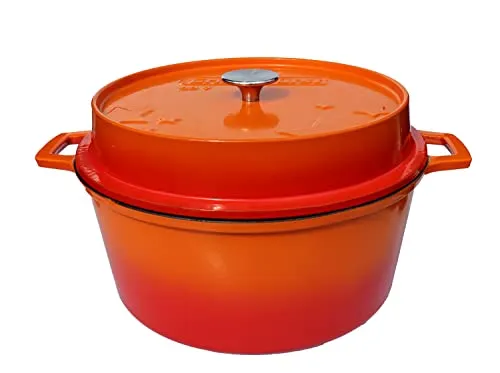 Grillfürst Dutch Oven 9 Liter in orange von Grillfürst