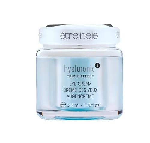 hyaluronic³ Augencreme 30ml; être belle Cosmetics; gegen Augenringe & Fältchen; Anti-Aging mit Hyaluronsäure; gegen müde Augen