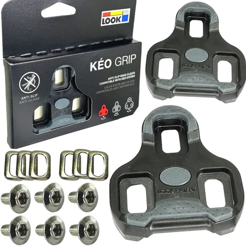 Look Kéo Grip Fahrrad Pedal Schuhe Cleats Pedalplatten (Paar) schwarz