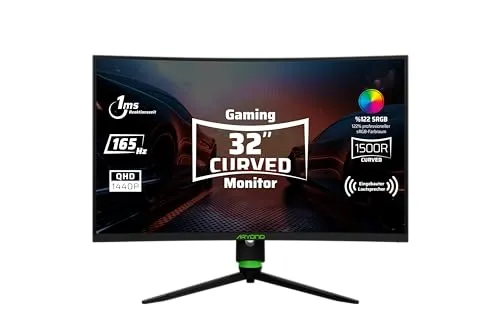 Aryond A32 V1.3 Gaming Curved Monitor | 32 Zoll QHD 165Hz