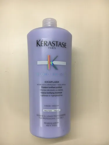 Kérastase Blond Absolu Cicaflash Fondant Conditioner 1000 ml - Haare, revitalisierender Conditioner für blondes Haar mit pflegenden Inhaltsstoffen für strahlenden Glanz und intensive Feuchtigkeit.