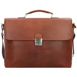 Esquire Aktentasche Dallas, Leder braun - Aktentasche aus hochwertigem Leder mit 1 Hauptfach und Laptopfach für Geräte bis 38 cm. Ideal für Berufstätige, die Stil und Funktionalität schätzen.