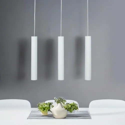 Licht-Erlebnisse Hängeleuchte modern weiß 3x GU10 - Moderne Pendelleuchte für Esszimmer und Küche, mit Zweiphasenschaltung für individuelle Lichtgestaltung. Ideal für stimmungsvolle Beleuchtung im Wohnzimmer.
