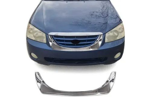 OMAC Zierleisten-Aufkleber Kühlergrill für Kia Cerato 2004-2006 – Langlebig und rostbeständig - Hochwertiger Zierleisten-Aufkleber für den Kühlergrill, gefertigt aus rostbeständigem ABS-Chrom. Einfache Installation und Pflege, verleiht Ihrem Fahrzeug einen eleganten Look.