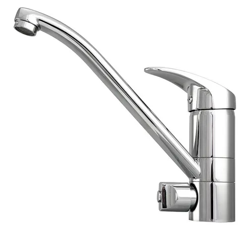 Glänzende Spültischarmatur - Einhandmischer Küche Chrom mit Geräteanschluss - Küchenarmaturen mit elegante verchromte Oberfläche, ideal für moderne Küchen und ausgestattet mit praktischem Geräteanschluss für zusätzlichen Komfort.