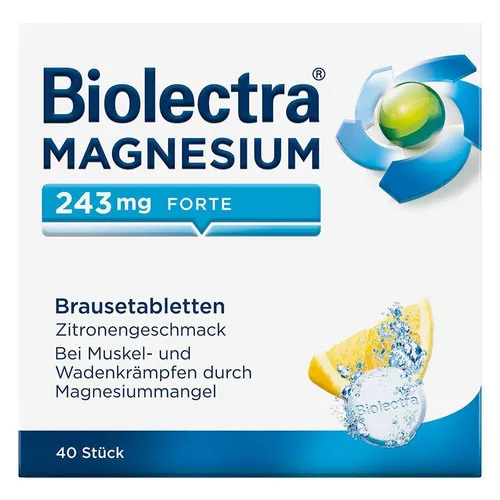 Biolectra® Magnesium 243 mg forte Brausetabletten Zitrone