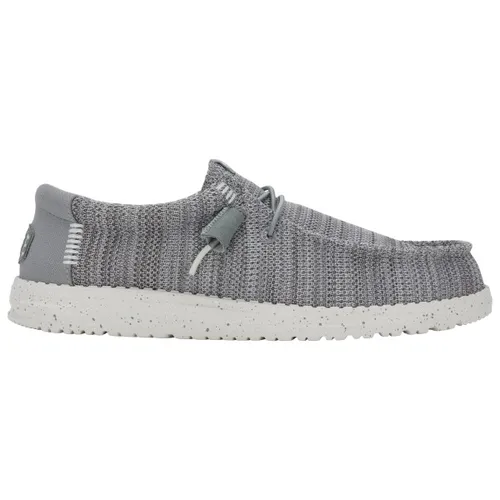 HEYDUDE Wally Stretch Sox Herren - Slip-on Mokassin Schuhe, Grey, Größe 44 - Slipper & Mokassins für Herren mit atmungsaktivem Stretch-Mesh-Obermaterial für ultimativen Komfort und Flexibilität - ideal für jede Aktivität.