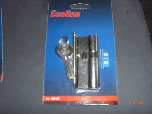 Abus ECOLINE Türzylinder  mit 3 Schlüssel 30/45 NEU siehe Bilder