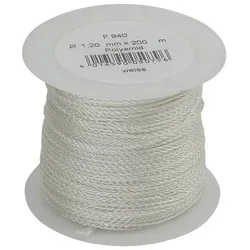 Dönges geflochtenes Polyamid-Faserseil, 1,2 mm, 200 m - Hochwertiges geflochtenes Polyamid-Seil mit einer Stärke von 1,2 mm und einer Länge von 200 m. Ideal für vielseitige Anwendungen und hohe Belastungen.