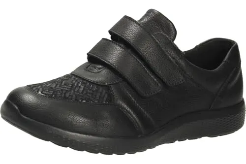 Waldläufer Damen-Schnürhalbschuhe - Bequeme Klett-Halbschuhe mit 25 mm Absatz - Damen-Schnürhalbschuhe mit herausnehmbarer Fußbetteinlage und atmungsaktivem Innenfutter für optimalen Tragekomfort.