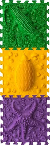 Tier-Trio-Sinnesmatte 3 Stk. 25x25cm
