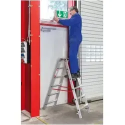 Euroline Alu-Stufenstehleiter Nr. 20577 2 x 5 von euroline