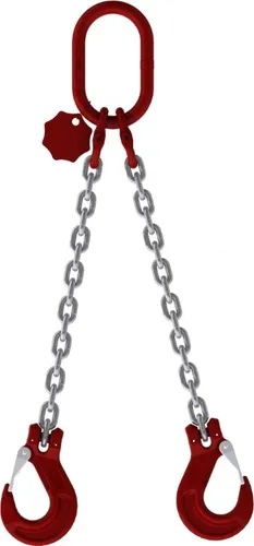 2-Strang Anschlagkette 4m GK8 8mm verzinkt