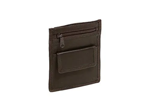 LEAS Brustbeutel Echt-Leder, braun Travel-Line