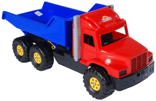 Dohany Spielzeug-Kipper Muldenkipper Dumper 75 cm - Robuster Spielzeug-Kipper für Kinder ab 3 Jahren, ideal für drinnen und draußen. Mit kippbarer Lademulde und stabilen Profilreifen für sicheres Spielen im Sandkasten oder Garten.