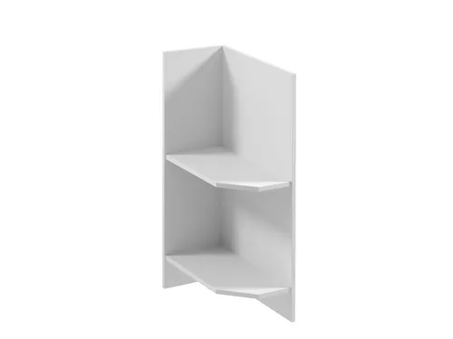 Eckwandregal Holzregal für die Küche - Modernes Eckregal aus Holz, ideal für die Wandmontage. Mit 2 Regalfächern sorgt es für Ordnung in Küche, Esszimmer oder Flur und nutzt den Raum optimal.