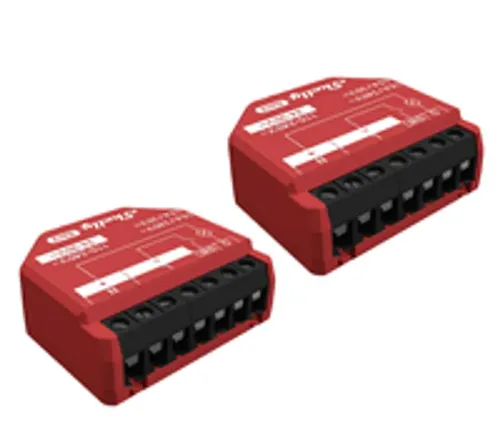 Shelly 1PM Gen3 - 2er Set - Smart Home: WiFi-gesteuertes 1-Kanal 16A-Relais mit integriertem Power Meter für einfache Automatisierung von Beleuchtung und Geräten, platzsparendes Design für einfache Installation.