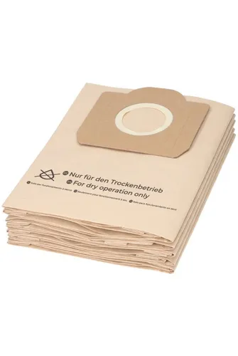 McFilter Staubsaugerbeutel (10 Stück) geeignet für Kärcher 6.959-130.0, passend für Kärcher Nass-Trockensauger WD 3 Premium Car Kit Staubsauger, Gummidichtring, hohe Reißfestigkeit, ungeeignet für Fein - und Schleifstaub, 10 St., Filterpapier, 3-lagig, formstabile Pappdeckscheibe