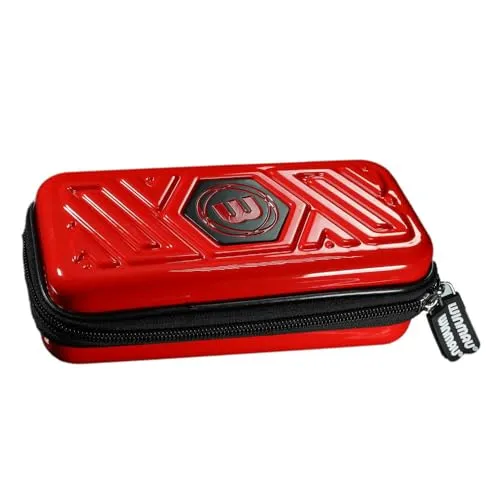 WINMAU Armor G1 Darts Geldbörse - Rot Darts-Etui für komplett montierte Dart und Zubehör - Stoßfest, extrem langlebig und sicher