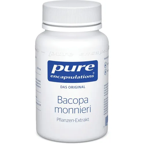 Pure Encapsulations Bacopa monniera Kapseln 31 g - Vitalität: Unterstützt die geistige Leistungsfähigkeit mit hochwertigem Bacopa monnieri, laktose-, fruktose- und glutenfrei, ideal für gesundheitsbewusste Menschen.