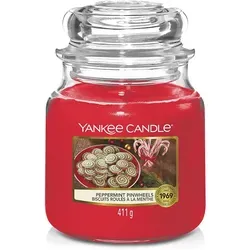 Peppermint Pinwheels 411g - Leckere Kekse mit frischem Pfefferminzgeschmack, ideal für die Weihnachtszeit und perfekt zum Teilen mit Familie und Freunden.