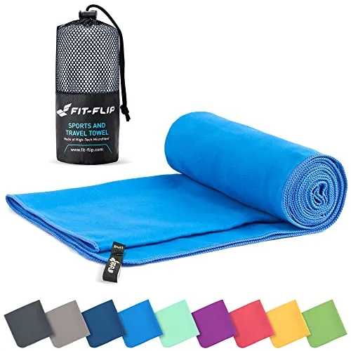 Fit-Flip Mikrofaser Handtuch in blau von Fit-Flip