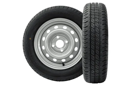 Kompletträder Set: UNITRAILER 155/70 R13 4x100 mm von LINGLONG / UNITRAILER