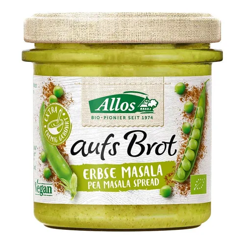 Allos Bio aufs Brot Erbse Masala von Allos