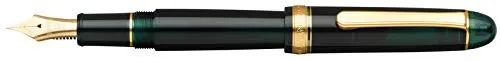 PLATINUM PNB15000-41M Japanese Fountain Pen #3776 Century Gold Trim Laurel Green