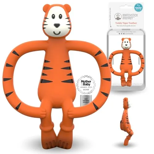 Matchstick Monkey Animal Collection Zahnbürste mit Beißring Tiger 1 St.