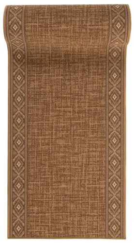 Mazovia Läufer Läufer Teppichläufer Brücke - Vorzimmer Küche - Beige, 67 x 100 cm, Kurzflor, Rutschfest, Meterware, Verschiedene Größen