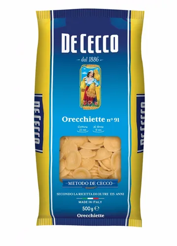 Pasta De Cecco 100% Italienisch Orecchiette n. 91 Nudeln 500g