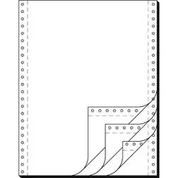 SIGEL DIN-Computerpapier / Endlospapier, 4fach, 12