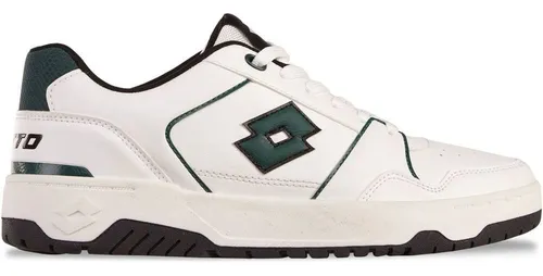 Lotto Retro-Sneaker für Damen & Herren, Gr. 38, WHITE-GREEN - Modischer Unisex-Sneaker im Retro-Design, ideal für Alltag und Sport. Pflegeleichtes Obermaterial und strapazierfähige Toebox bieten Komfort und Langlebigkeit.