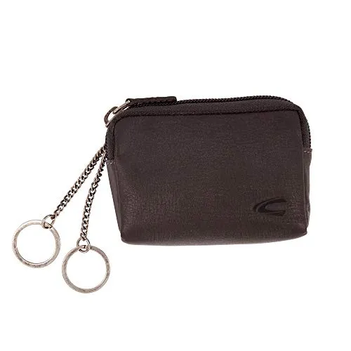 camel active, Schlüsseletui, Herren, Schlüsselmäppchen, Schlüsselring mit Karabiner, Schlüsselanhänger , Salo, Schwarz