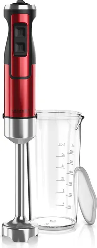 Arendo Stabmixer Edelstahl Pürierstab in Rot