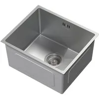 ML-Design Edelstahl Küchenspüle mit Ab- und Überlaufgarnitur