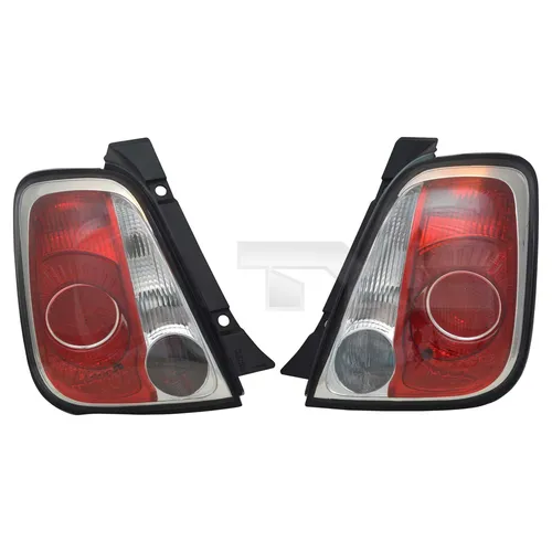Rückleuchten Set rechts & links für FIAT 500 312 Bj. 10/07-07/15 Schwarzem Rand