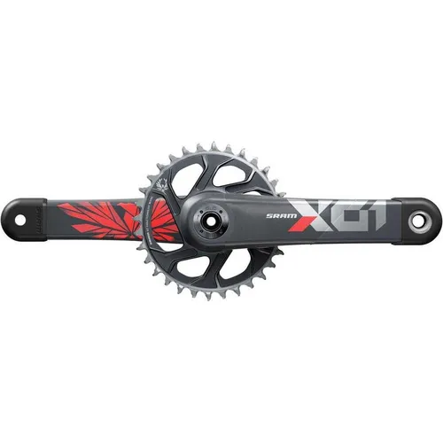 SRAM X01 Eagle DUB DM 12-fach Carbon Kurbelgarnitur 170 mm - Fahrradkurbeln, ultra-leicht und extrem steif für optimale Kraftübertragung beim Mountainbiken.
