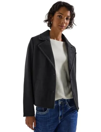 STREET ONE Strickmantel Short Cosy Revers Coat