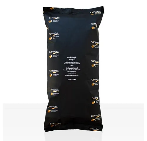 Coffeefair Caffe Classic Filterkaffee 12 x 500g - Gastronomiequalität - Coffeefair Caffe Classic Filterkaffee 12 x 500g in Gastronomiequalität. Ideal für professionelle Anwender, bietet ausgewogenes Aroma und konstante Qualität für Büros, Kantinen und Veranstaltungen.