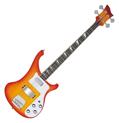 Rocktile Redneck E-Bass - Longscale E-Bass in Red Sunburst - Gitarren, Rocktile Pro-Series E-Bass mit Humbucker und Single Coil für vielfältige Klangmöglichkeiten und eingeleimtem Hals für optimale Spielbarkeit.
