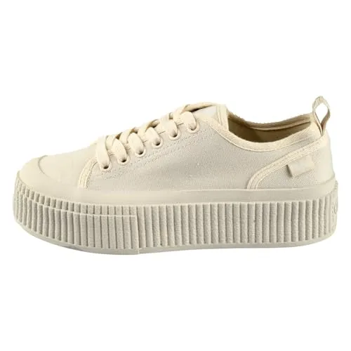 Buffalo Damen Low Sneaker MADISON Beige in beige von Buffalo